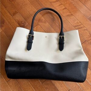 Kate Spade  Black and Cream Tote Bag